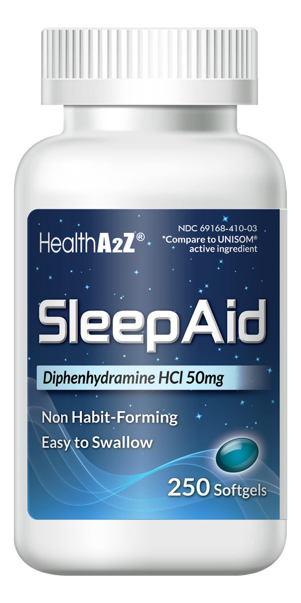 Salud y Equipamiento Médico - Ayuda Para Dormir, Difenhidramina, Hcl 50mg 250cap Healtha2z 0