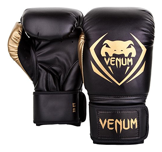 Salud y Equipamiento Médico - Guantes De Boxeo Contendiente Venum Negro - Gold 14 Oz 1