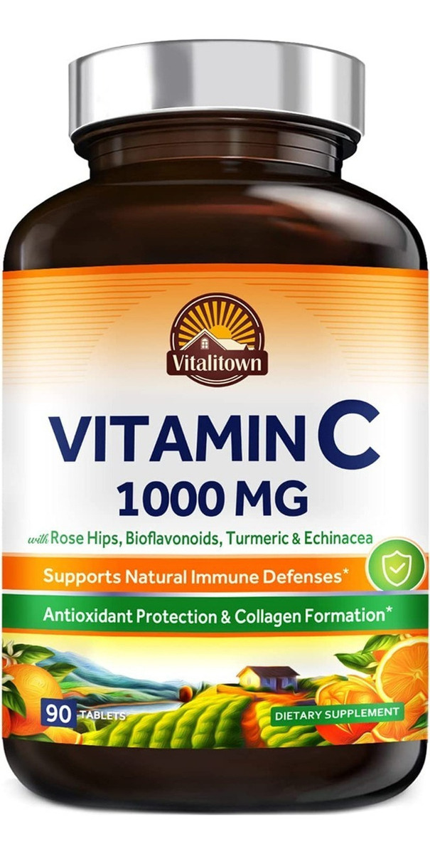Salud y Equipamiento Médico - Vitamina C Vitalitown 90caps - Uni - Unidad A $1805 0