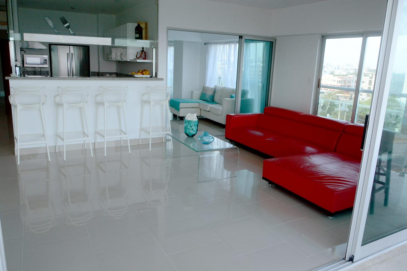 apartamentos - EL MALECON HERMOSO APARTAMENTO con Vista al Mar , FINAMENTE DECORADO 0