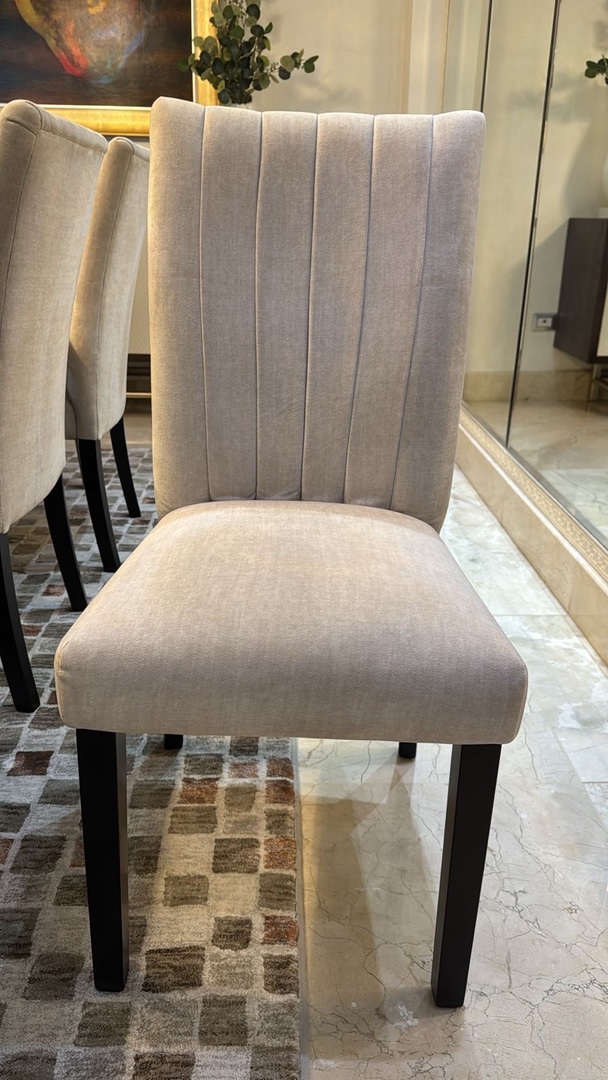 muebles y colchones - Set COMPLETO: Comedor rectangular de espejo de 8 sillas  3