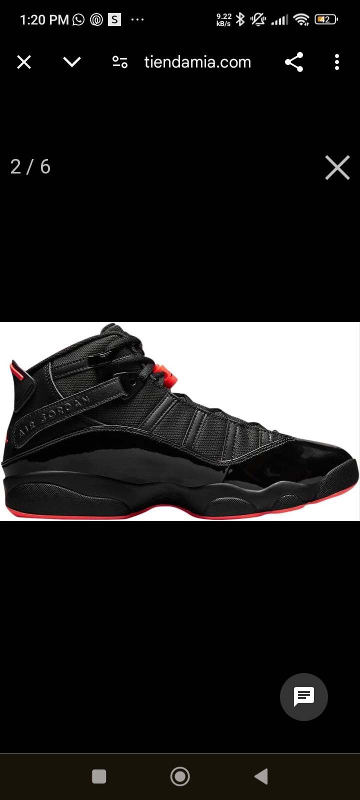 zapatos unisex - ✅Jordan 6 Ring Black infrared Bred Retro #11 Usa🇺🇸, #45 original ✅ 1