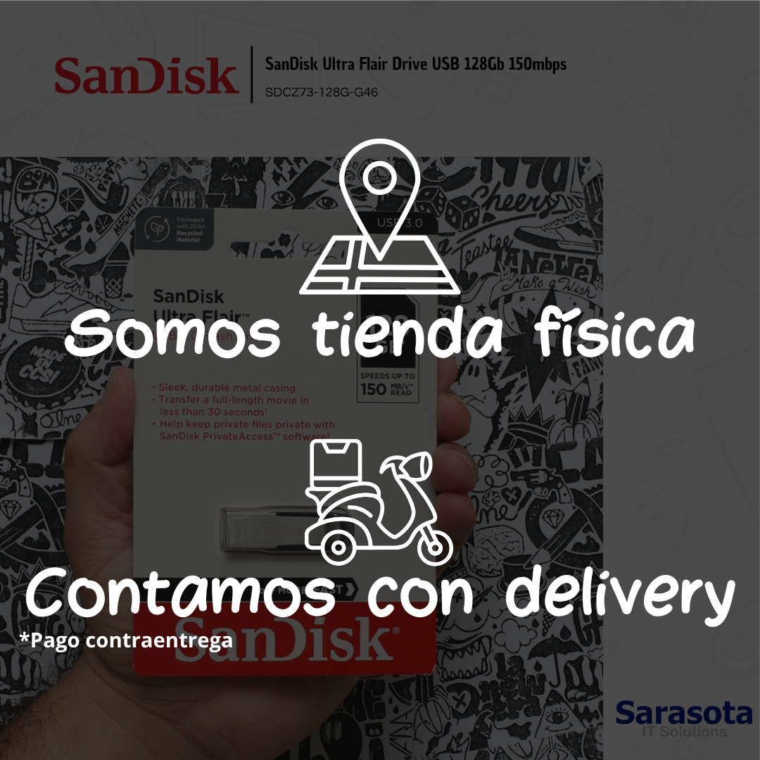 accesorios para electronica - SanDisk Ultra Flair Drive USB 128Gb 150mbps 2
