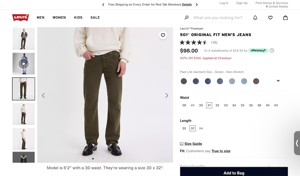 ropa para hombre - Pantalones Jeans Levi’s Originales 3