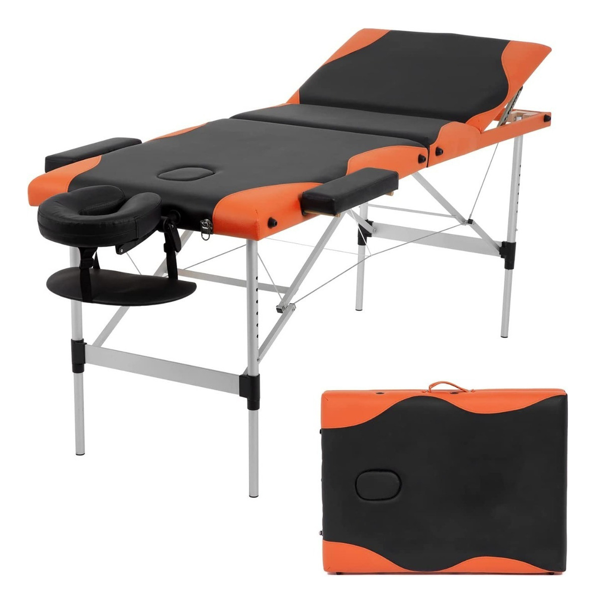 Salud y Equipamiento Médico - Mesa De Masaje Cama De Spa Cama De Masaje 3 Pliegues Mesa D
