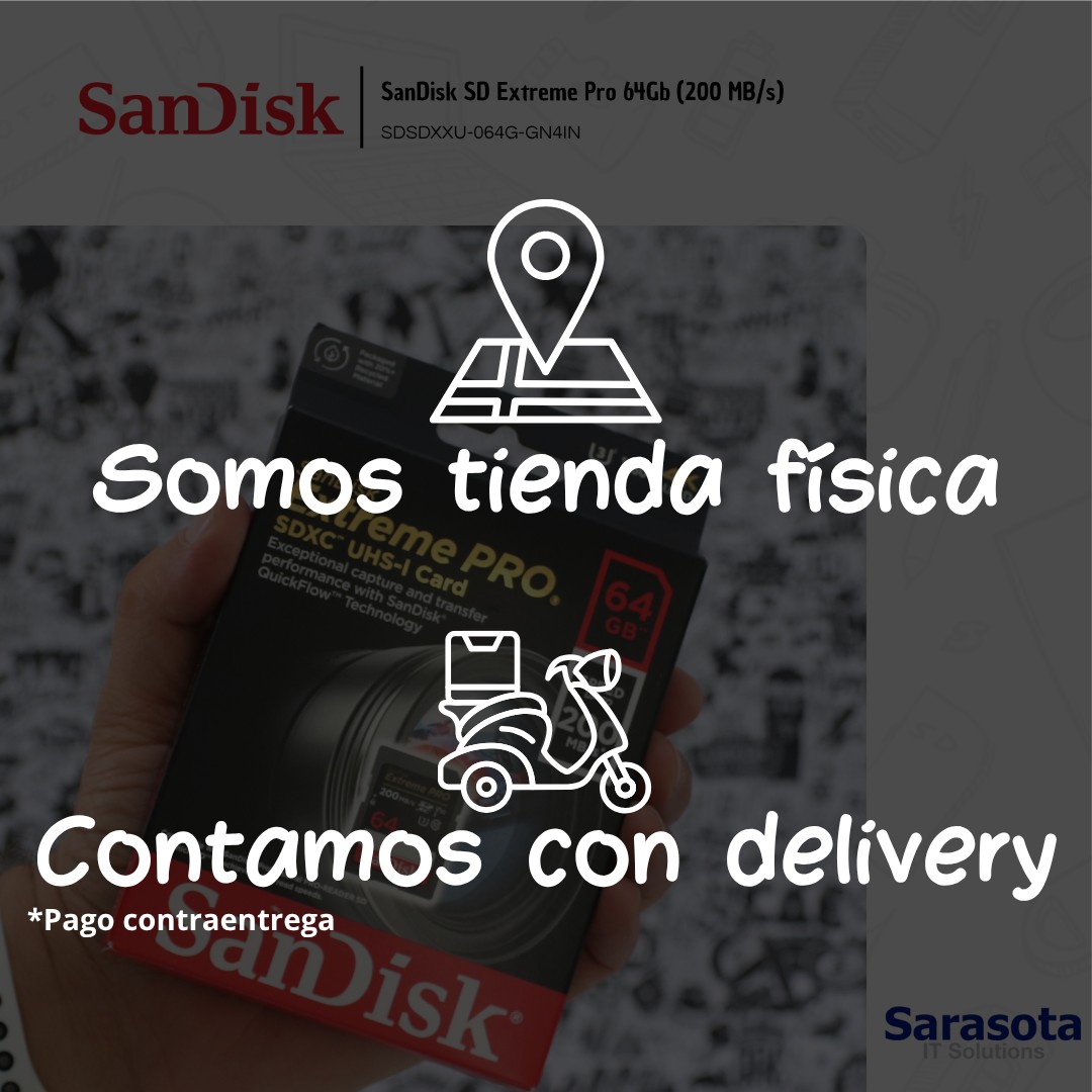accesorios para electronica - Memoria SD 64Gb SanDisk Extreme Pro (200 MB/s) 2