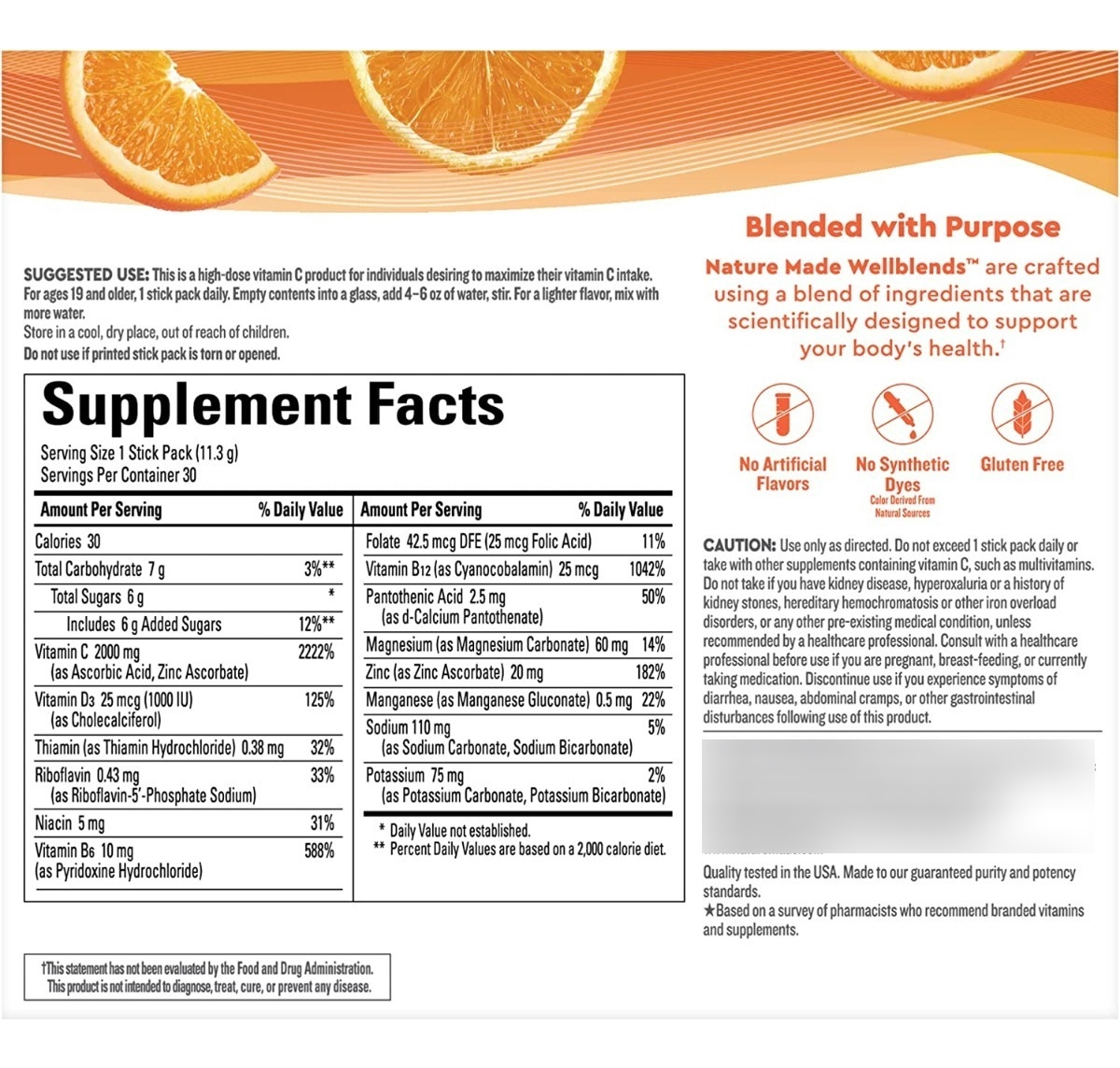 Salud y Equipamiento Médico - Vitamina C D3 Y Zinc Para El Sistema Inmune 30 Sobres 4