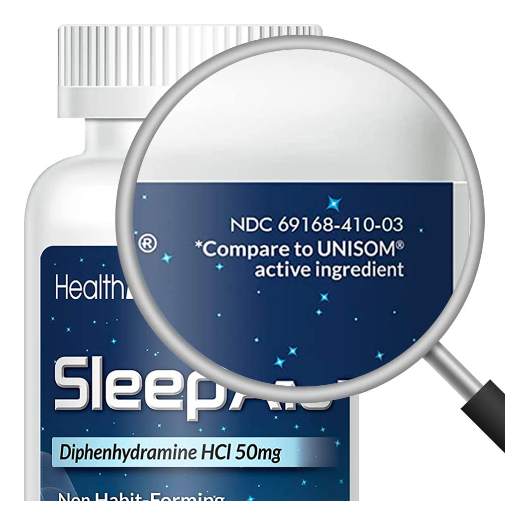 Salud y Equipamiento Médico - Ayuda Para Dormir, Difenhidramina, Hcl 50mg 250cap Healtha2z 1