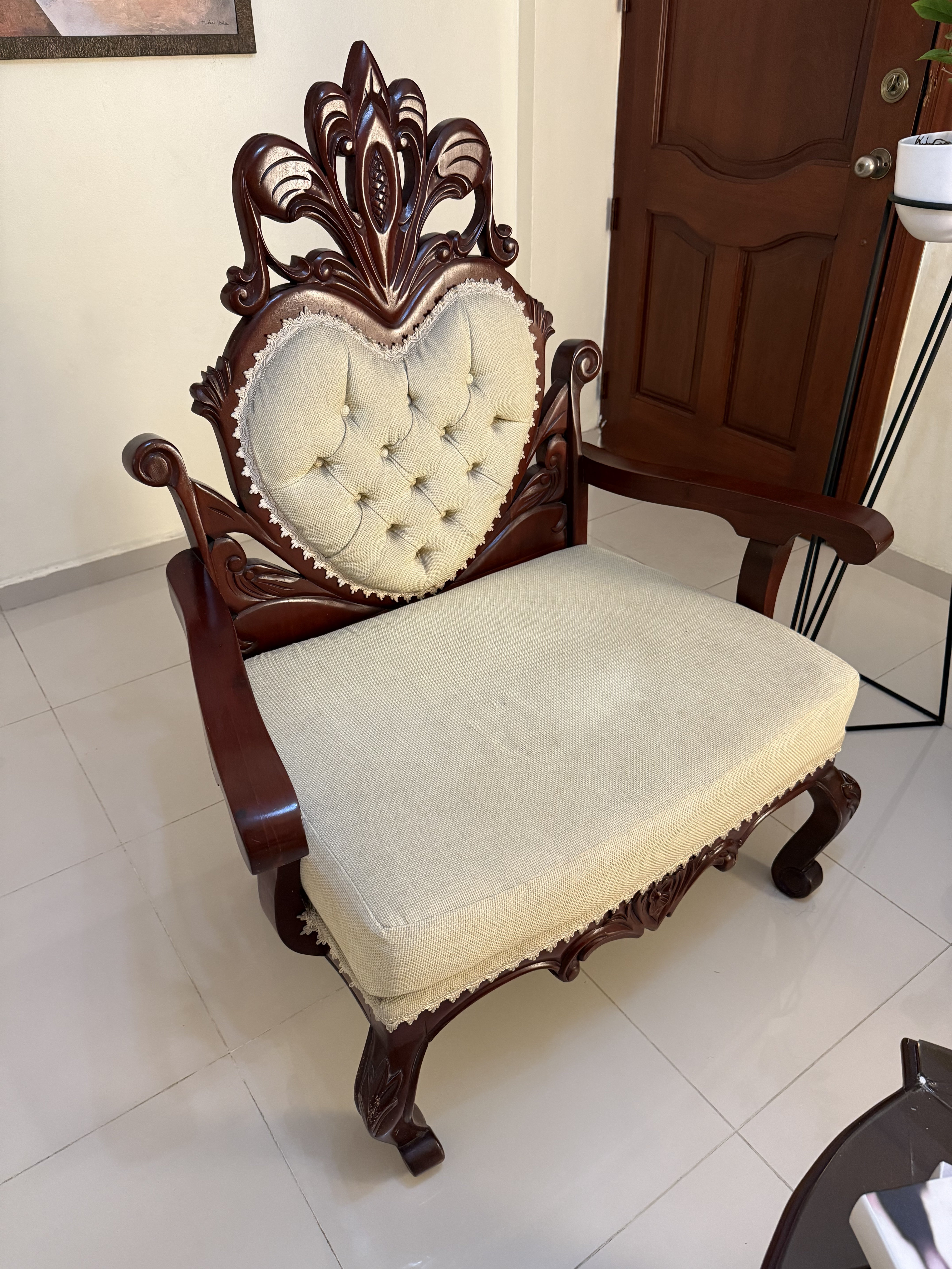 muebles y colchones - VENTA DE JUEGO DE MUEBLES EN CAOBA, ESTILO LUIS V / $85,000 3