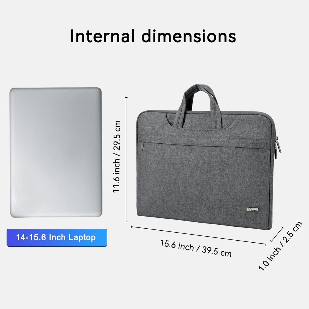 accesorios para electronica - Bolso con correa - Funda con asa - Estuche de transporte para laptop 15.6"