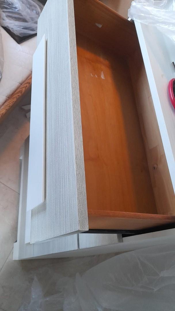 muebles y colchones - Gavetero Alta blanco y gris,Oferta especial de viernes negro 1