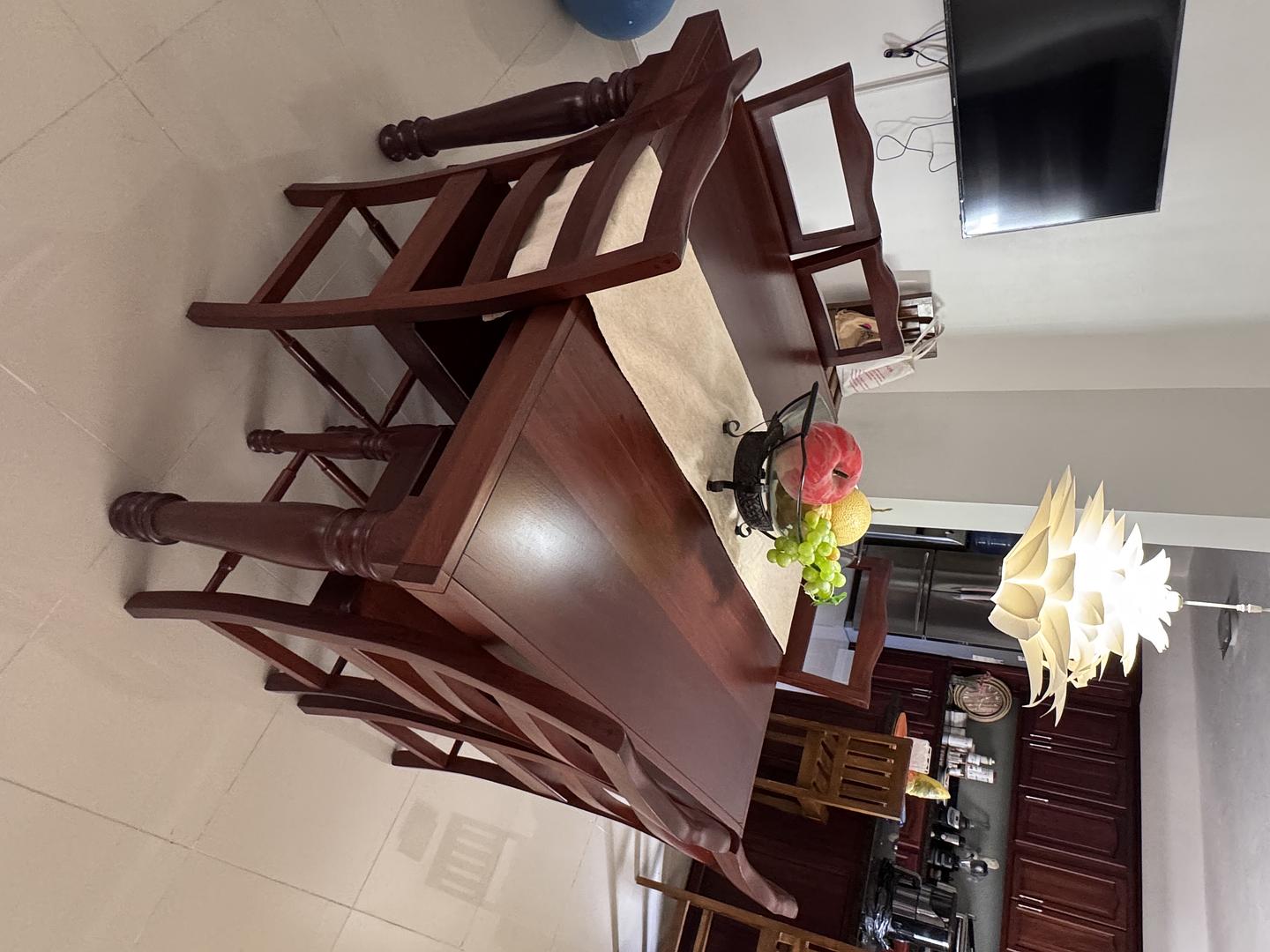 muebles y colchones - Comedor de 6 sillas- 100% Caoba 2
