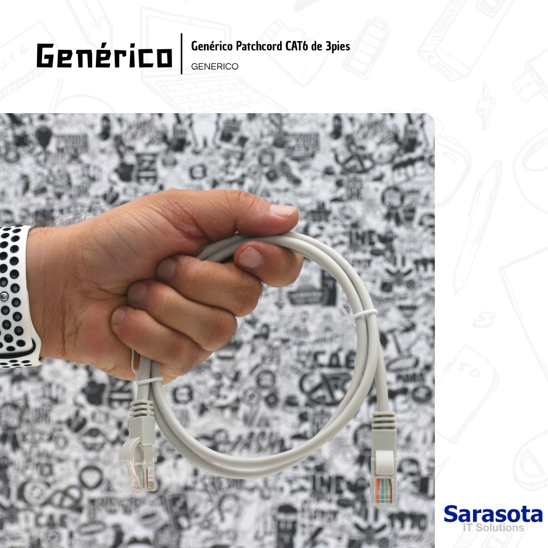 accesorios para electronica - Patch Cord RJ45 CAT6 de 3 pies