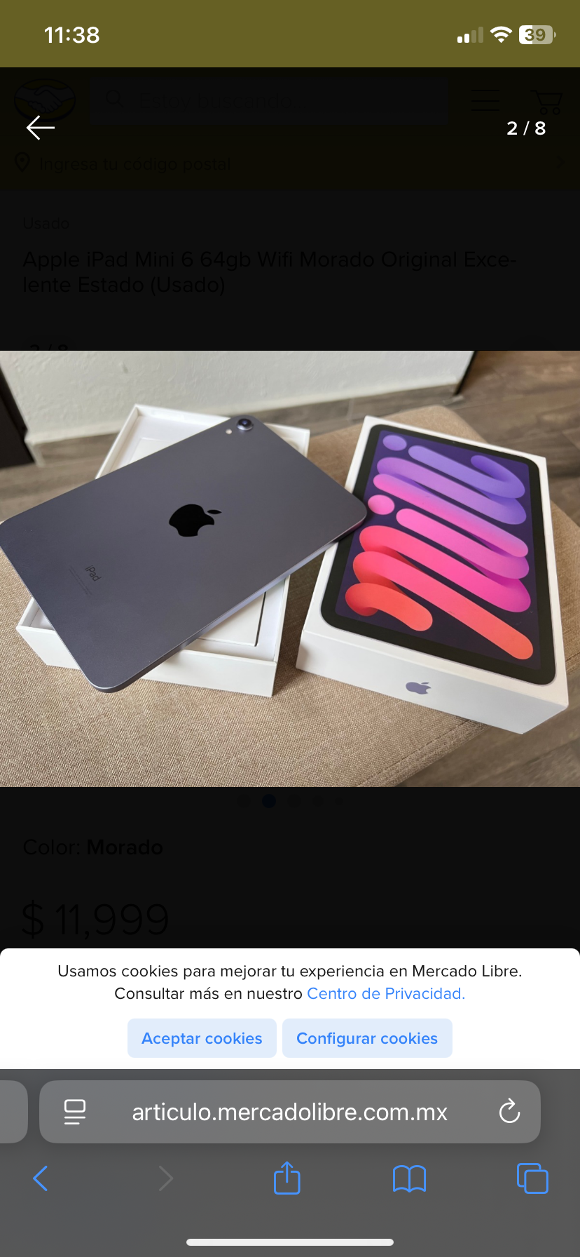 celulares y tabletas - Ipad Mini 6th Nuevo 