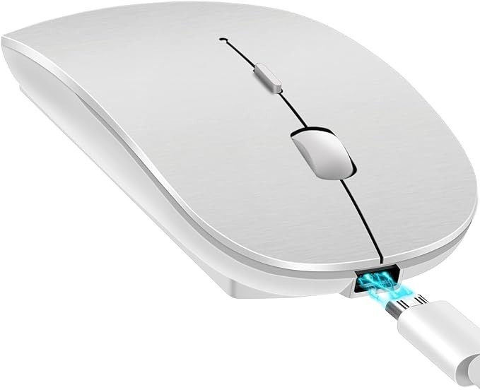 otros electronicos - Mouse inalámbrico Bluetooth recargable con Leds RGB 1