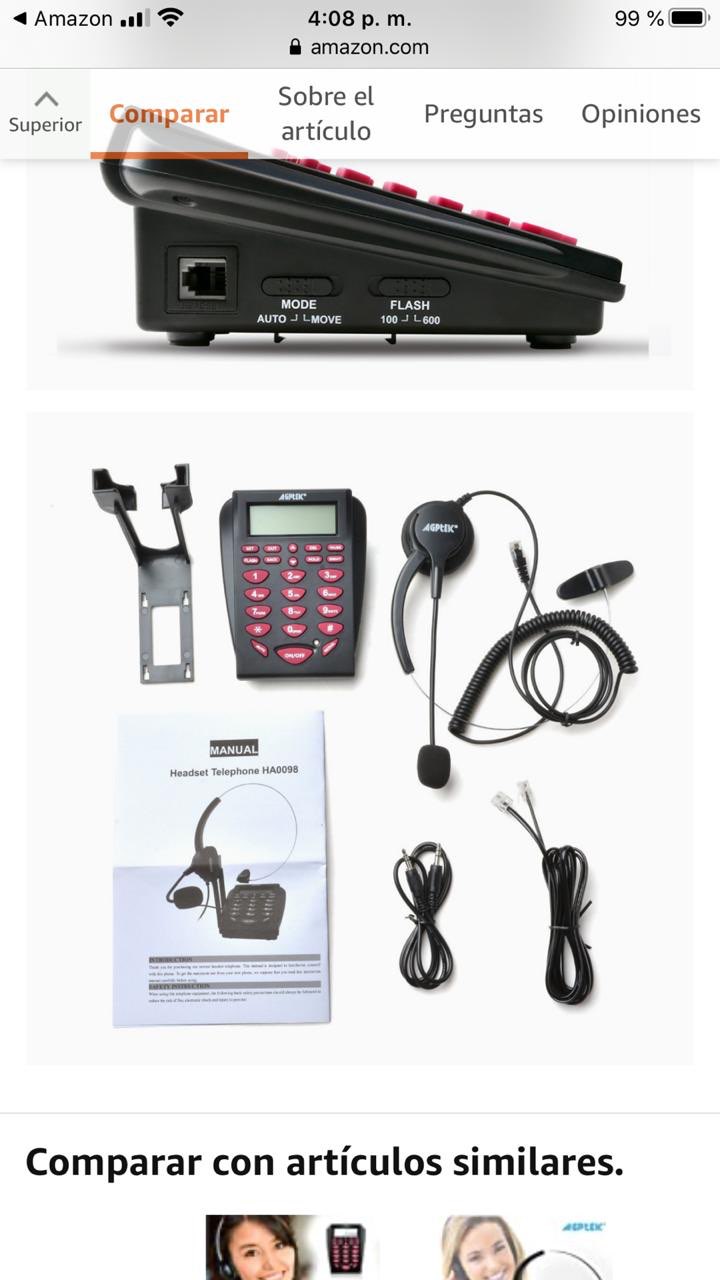 otros electronicos - Teléfono Mono auricular para Call Center  2