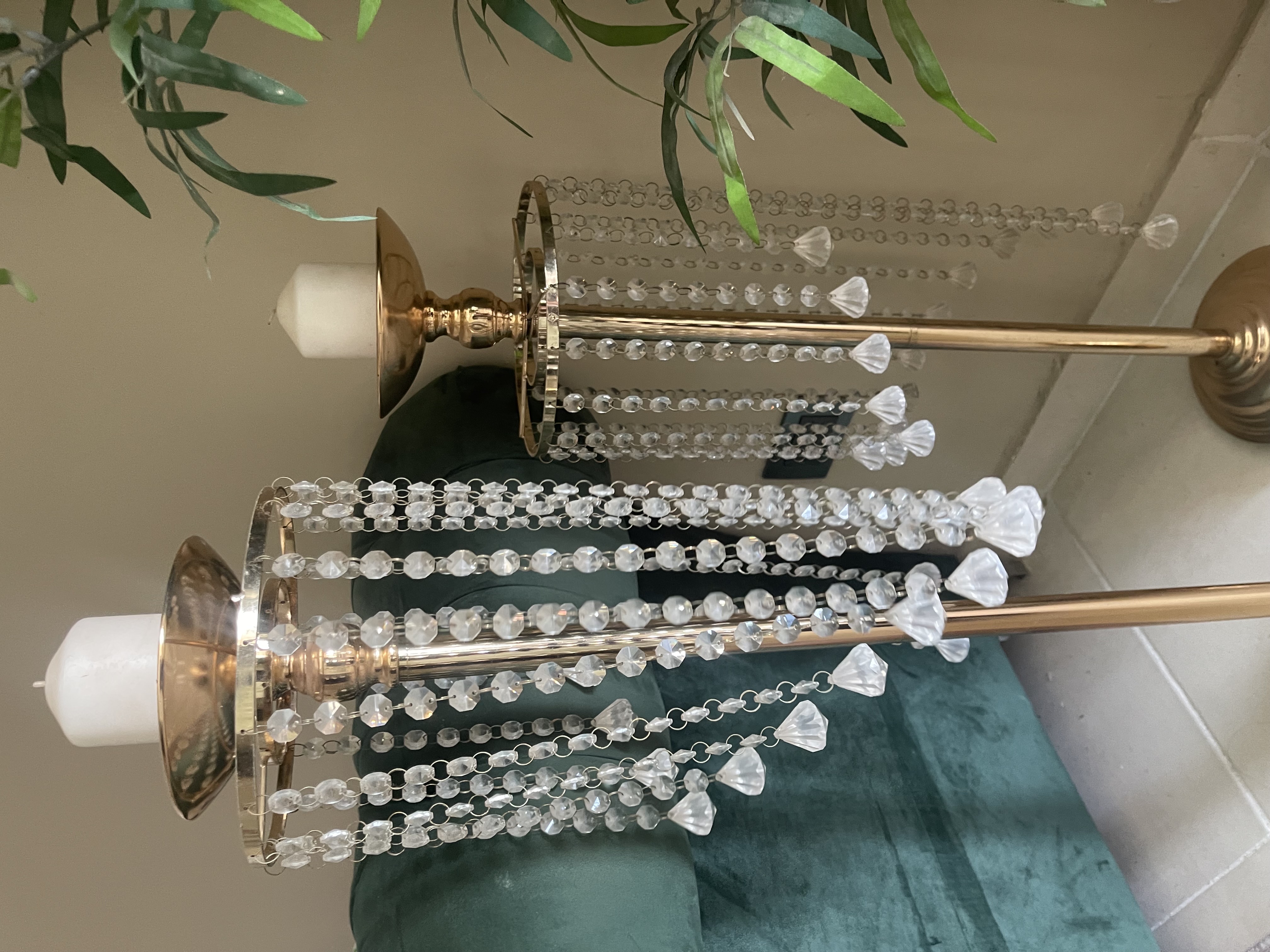 decoración y accesorios - juego de candelabros exclusivos oportunidad  1