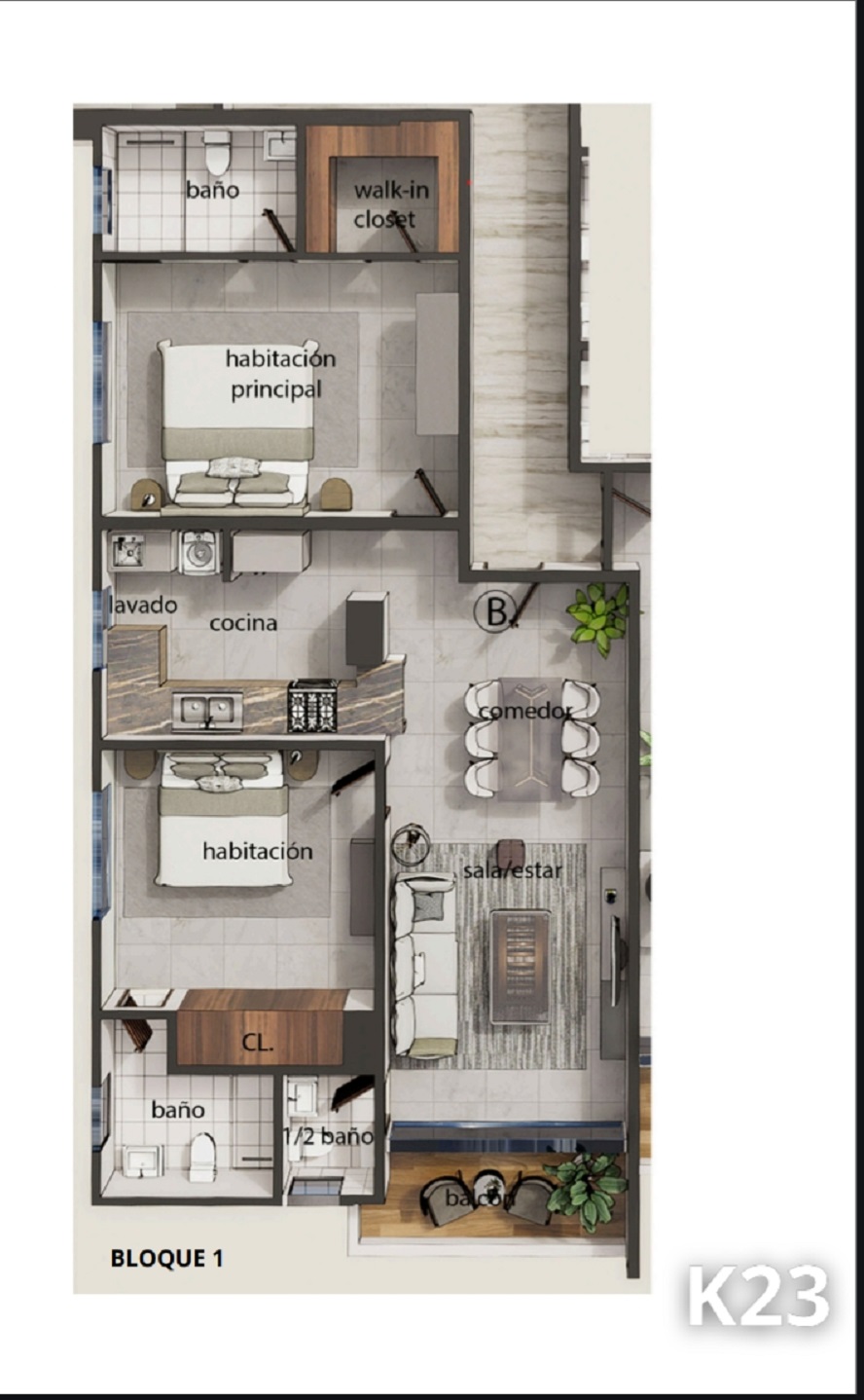 apartamentos - Apartamentos en Bella Vista de 2 y 3 habitaciones  9