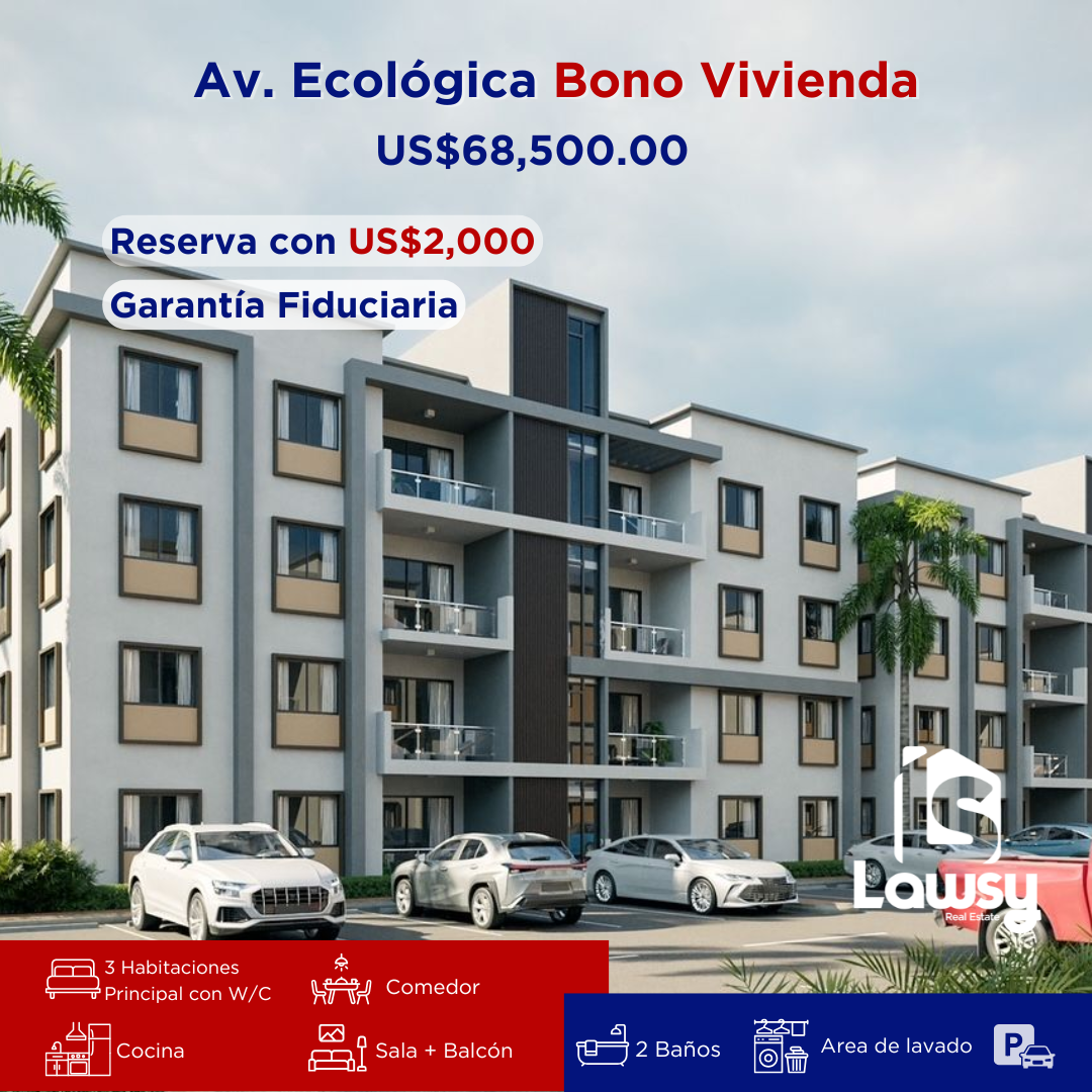 apartamentos - APLICA BONO VIVIENDA!-Ciudad Juan Bosh