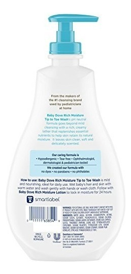Salud y Equipamiento Médico - Baby Dove Wash Rich Moisture 20 Oz 1