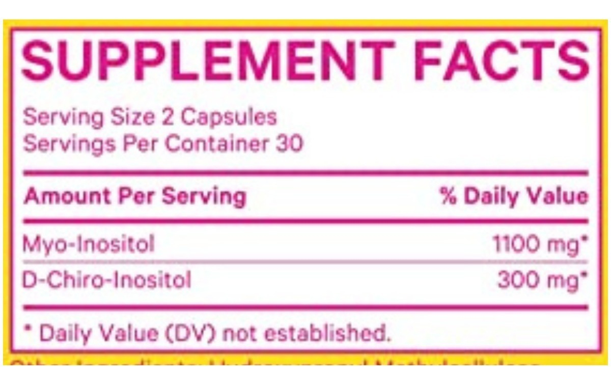 Salud y Equipamiento Médico - Inositol 60caps -  Pink Stork - Un - Unidad A $5765 1