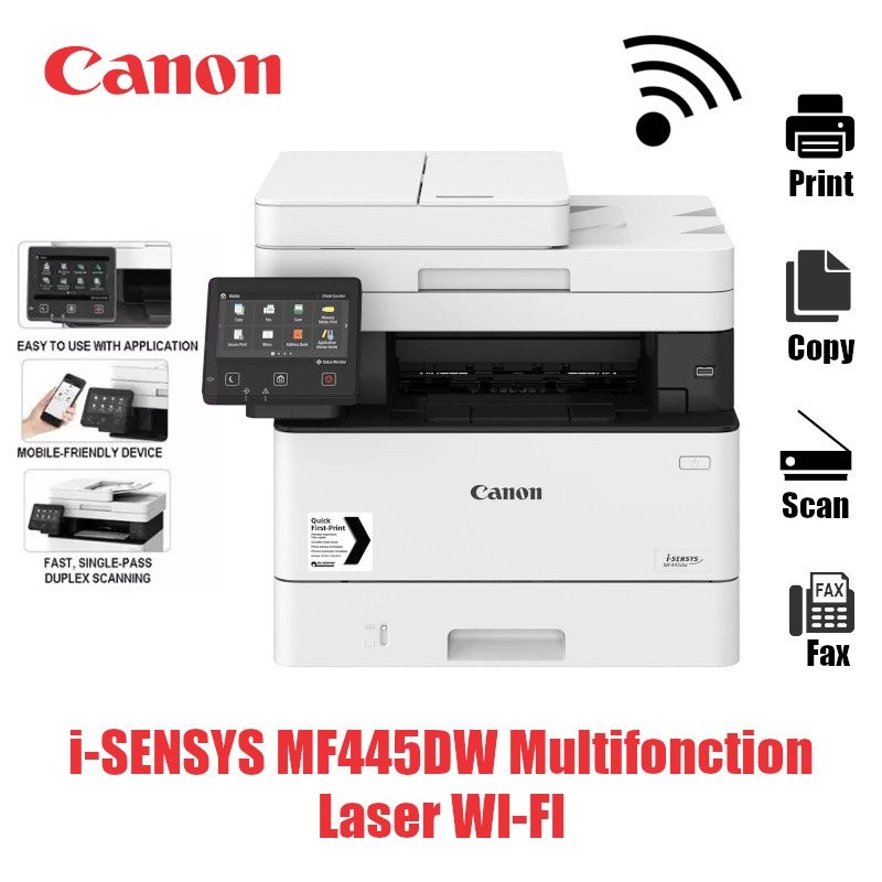 impresoras y scanners - MULTIFUNCION LASER CANON.MFP-455DW,IMPRESORA,SCANER,COPIA,Wi-Fi,DUPLEX  1