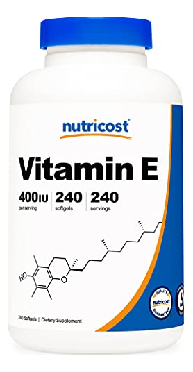 Salud y Equipamiento Médico - Vitamina E 400ui 240cap Nutricost