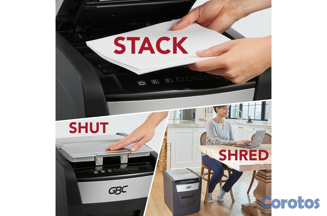 impresoras y scanners - Trituradora de papel,GBC  alimentación automática,  60 hojas 2