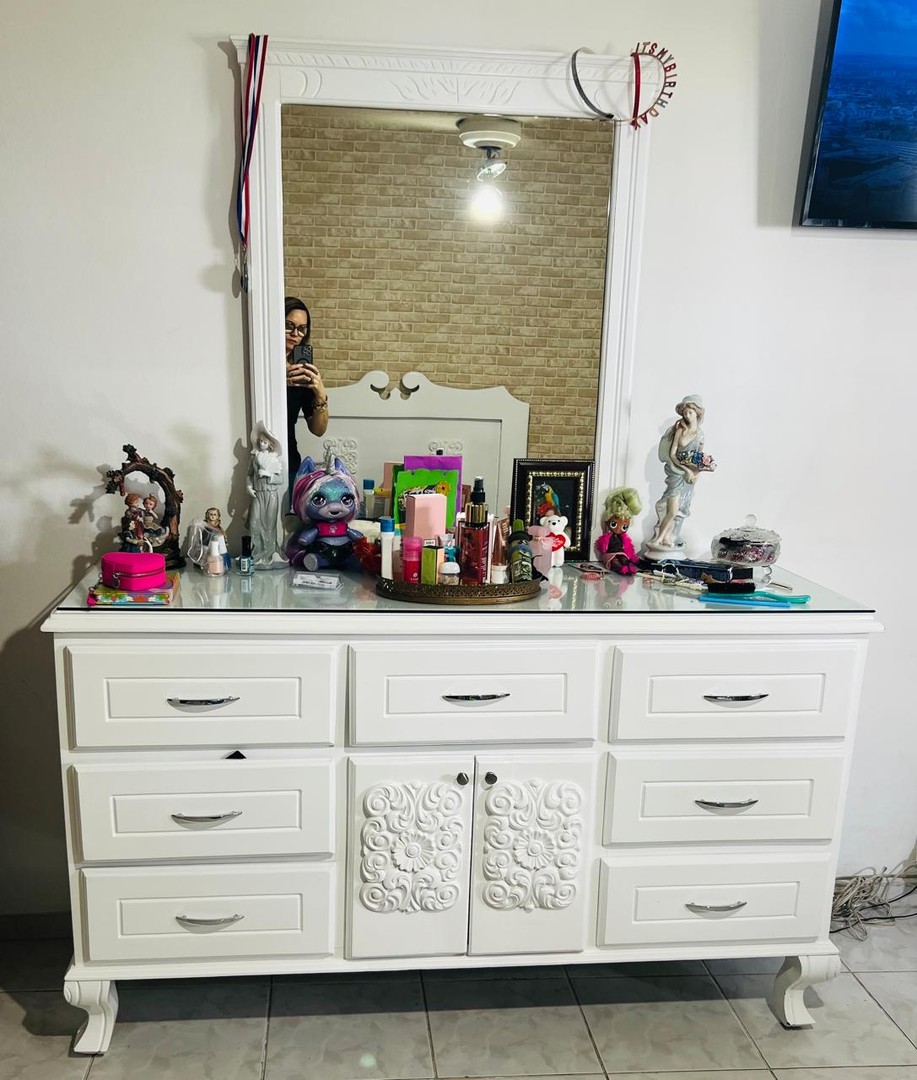 muebles y colchones - JUEGO DE HABITACION 3 PIEZAS EN CAOBA