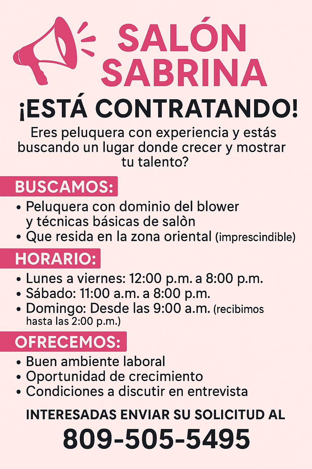 empleos disponibles - que sea proactiva  0