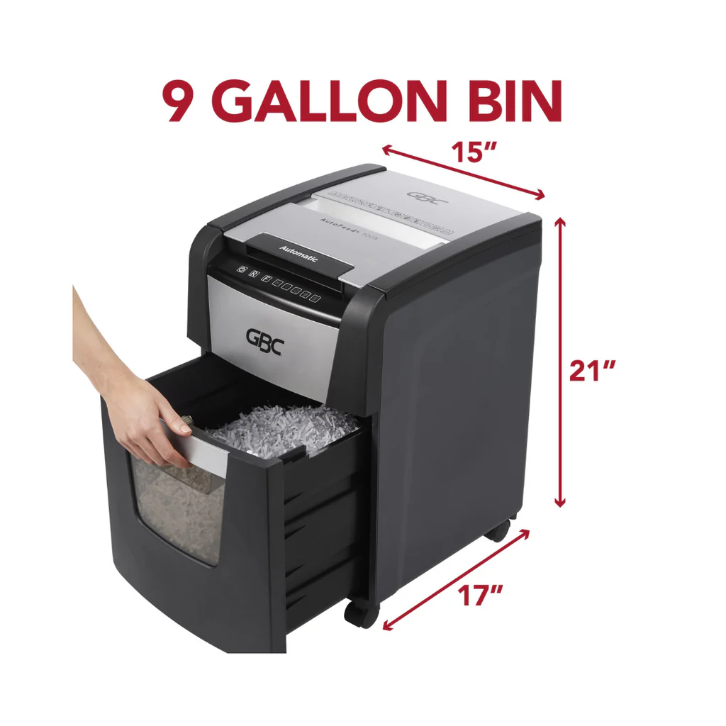 impresoras y scanners - TRITURADORA GBC 100X, CAPACIDAS 100 HOJA EN BANDEJ 1
