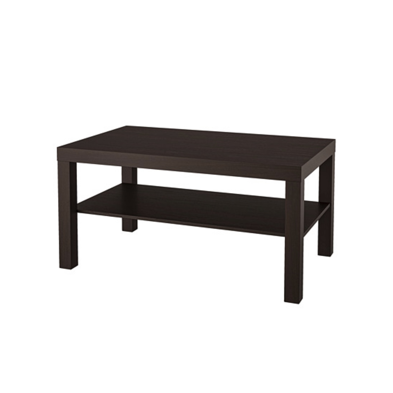 muebles y colchones - Mesa de centro color negro. Cuadrada dos niveles.  5