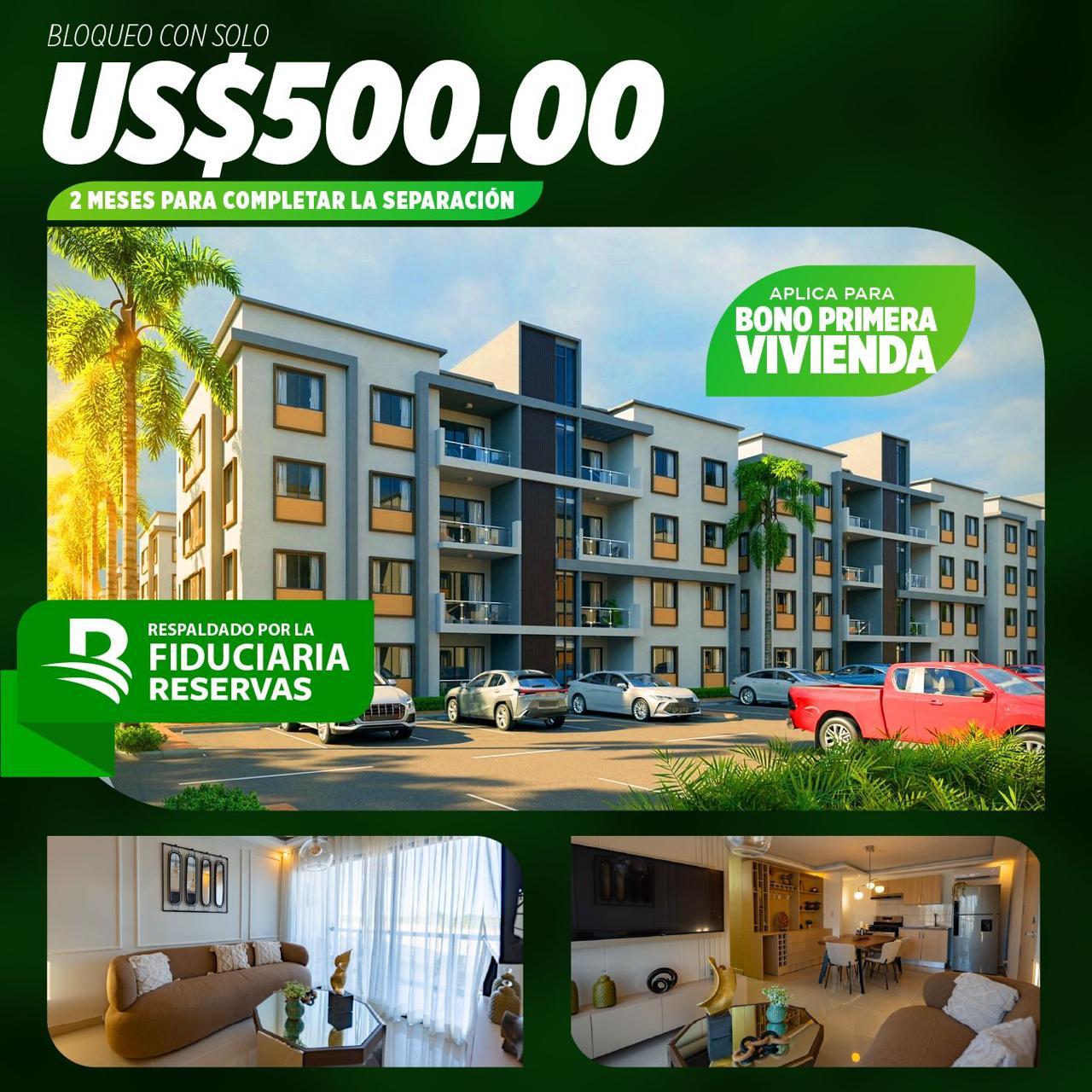 apartamentos - APLICA BONO VIVIENDA!-Ciudad Juan Bosh 1