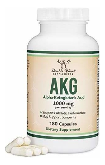 Salud y Equipamiento Médico - Suplemento Akg Acido Alfa Cetoglutarico 1000 Mg 180 Cap