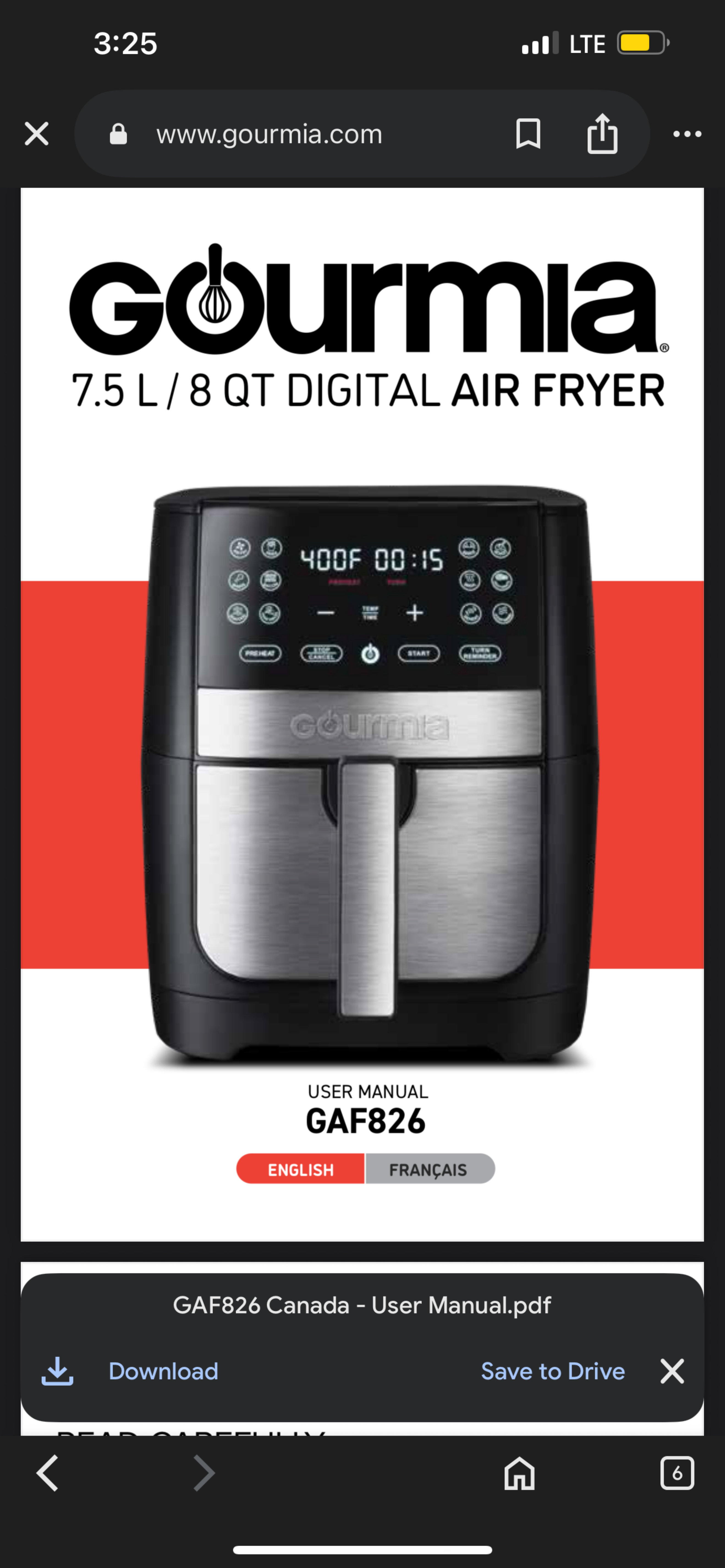 cocina - FREIDORA DE AIRE GOURMIA  0