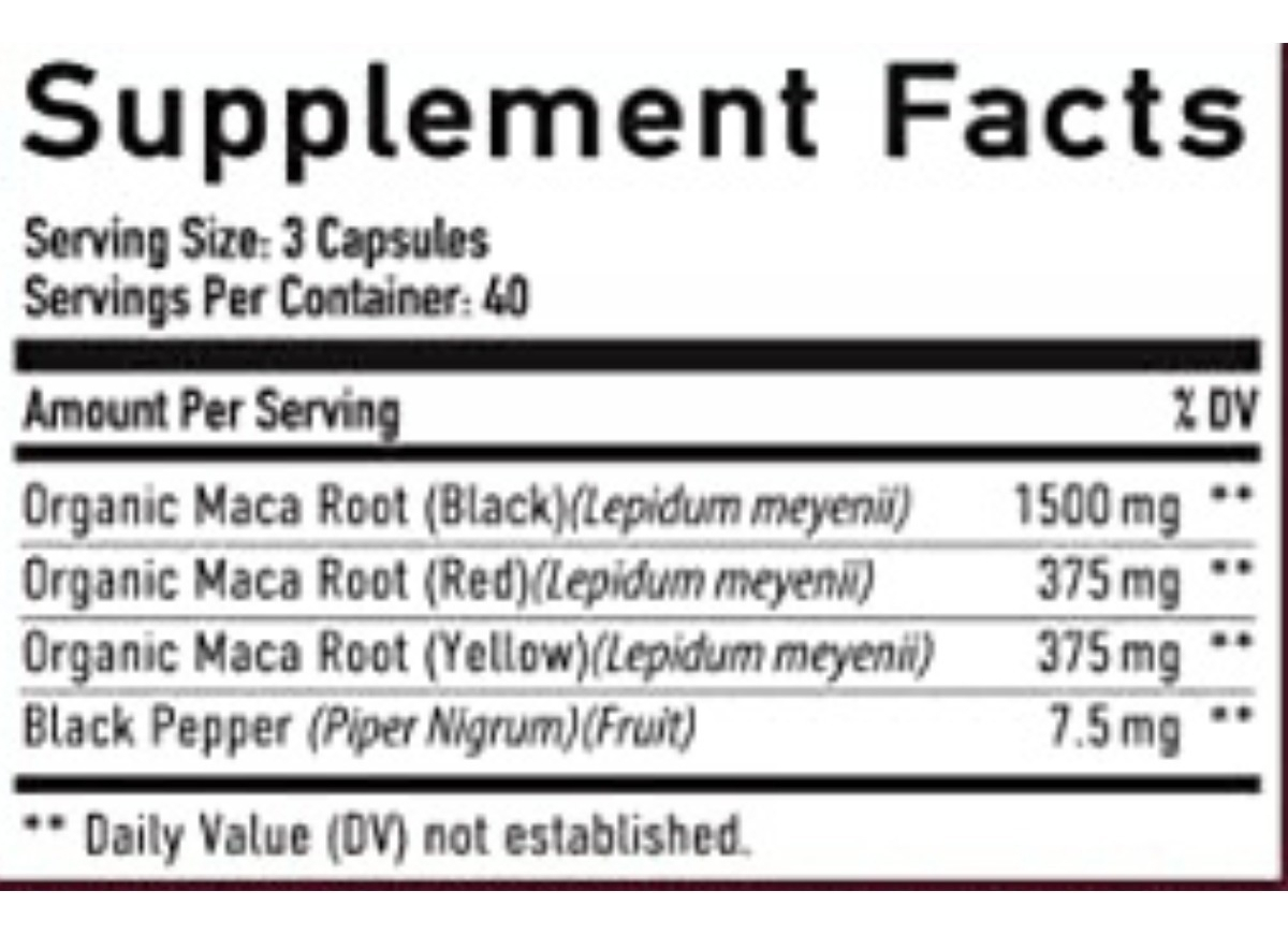 Salud y Equipamiento Médico - Sm Nutrición Maca 100 Cápsulas 1