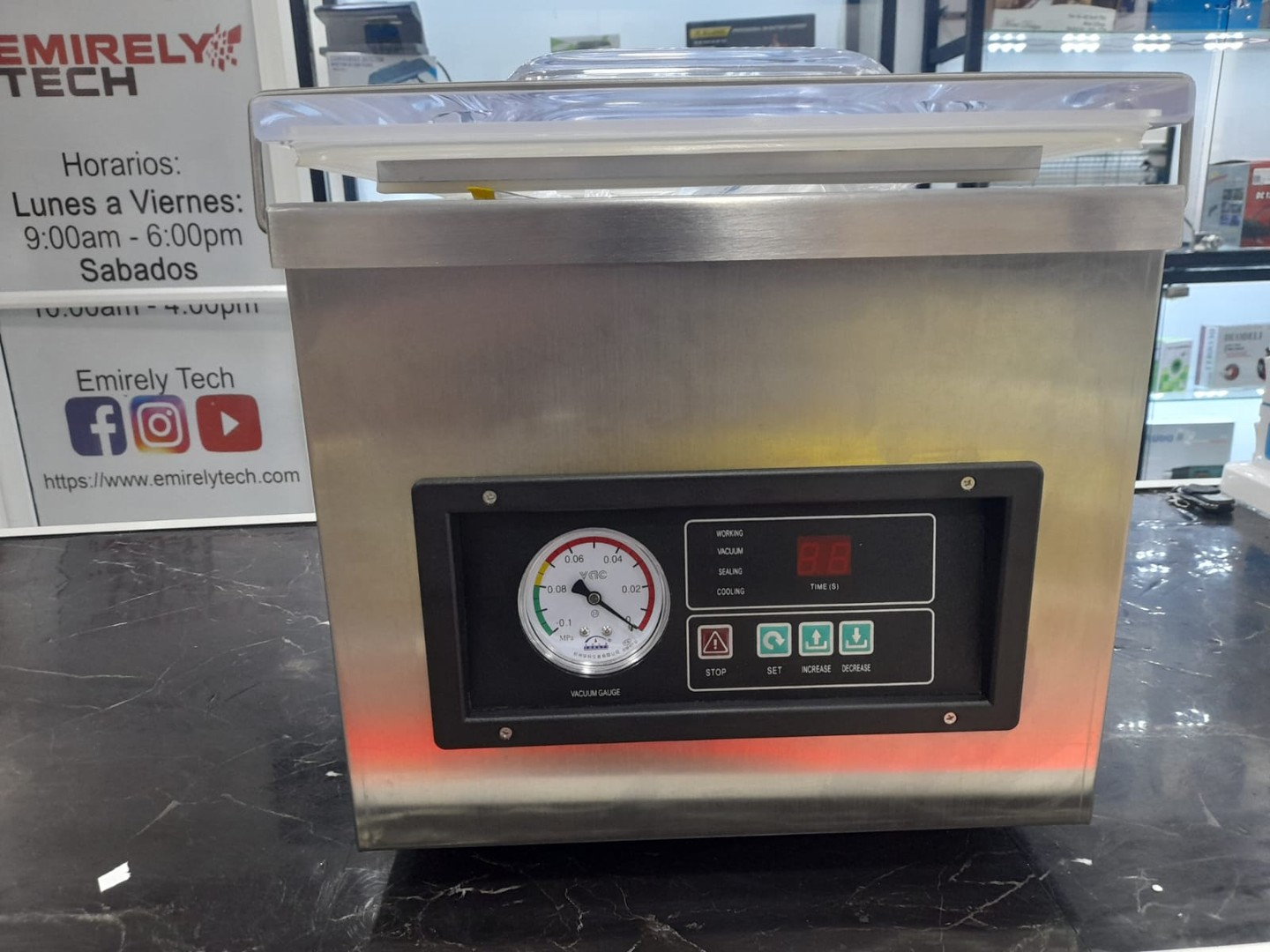 equipos profesionales - Maquina empacadora selladora al vacio empaquetadora envasadora industrial dz-260 9