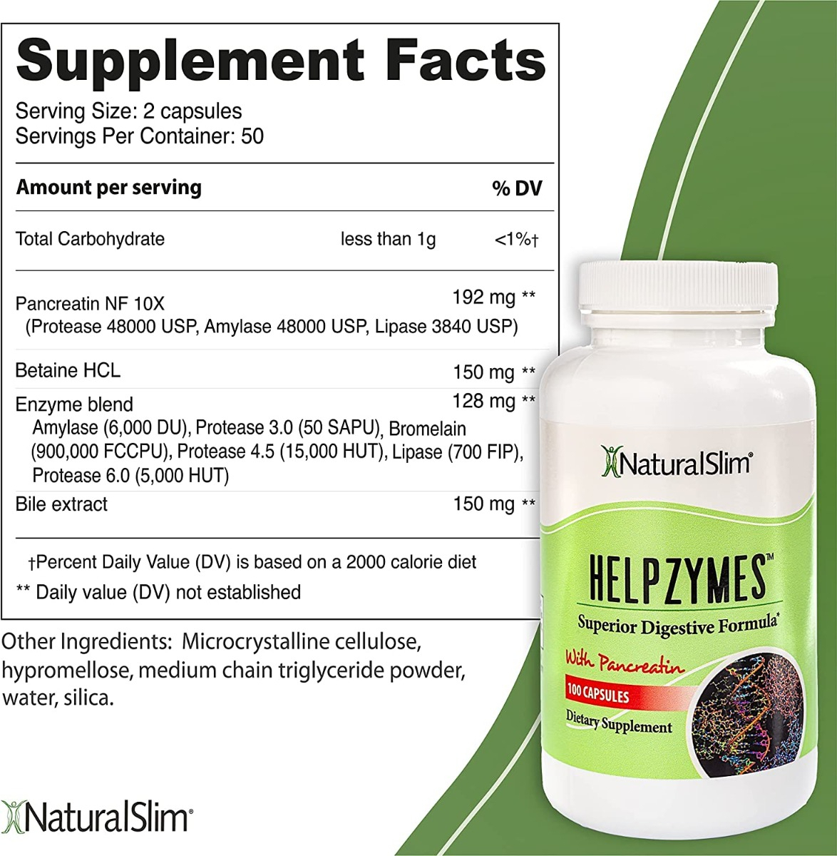 Salud y Equipamiento Médico - Helpzymes Enzimas Digestivas Betaina Hcl Frank Suarez 6