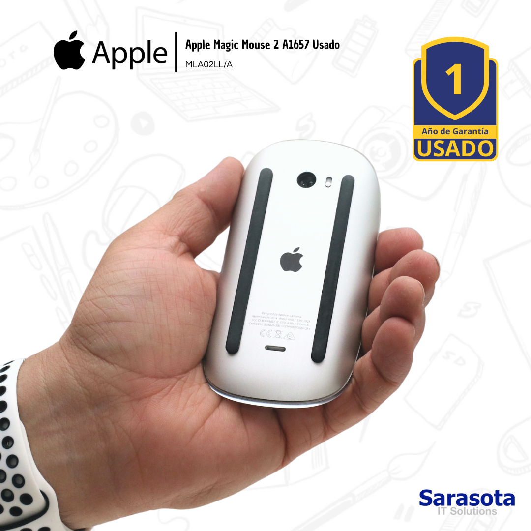 otros electronicos - Apple Magic Mouse 2 A1657 Usado MLA02LL/A