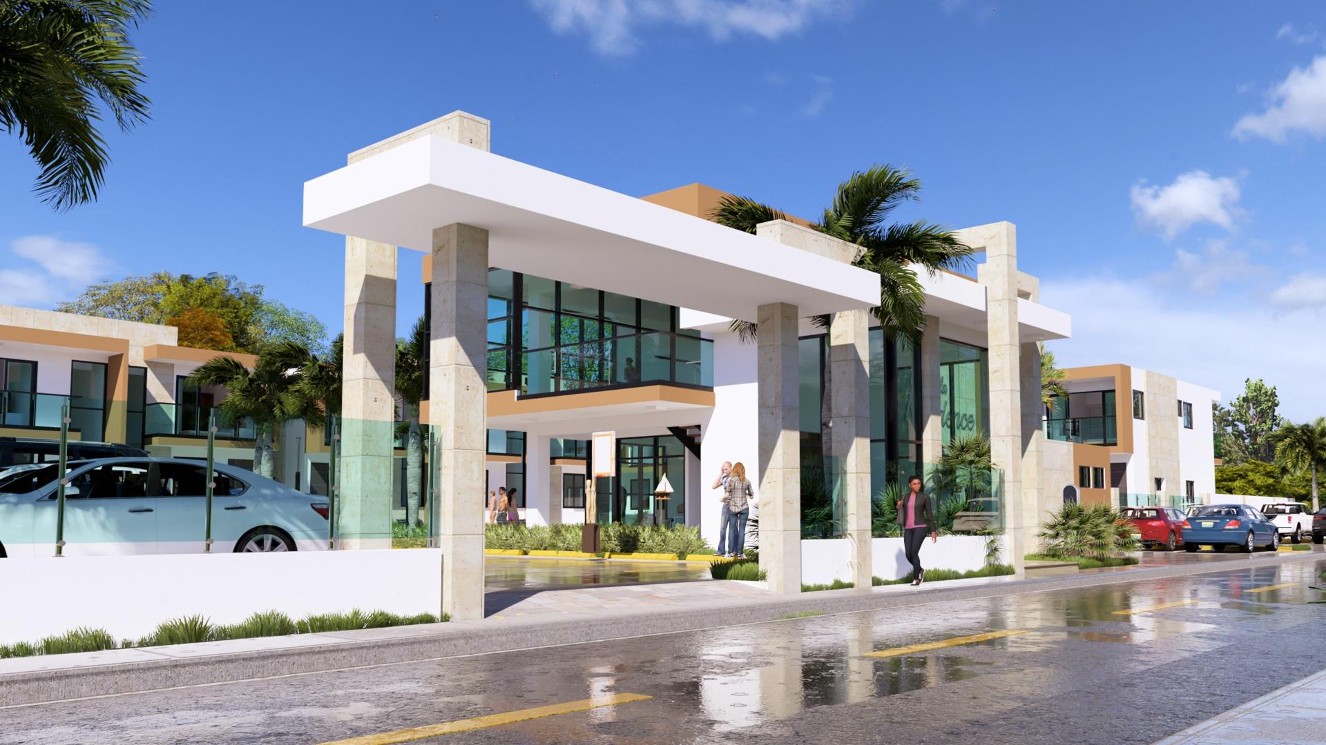 casas vacacionales y villas - Proyecto de Villas en Boca Chica a 2 minutos de la playa. 4