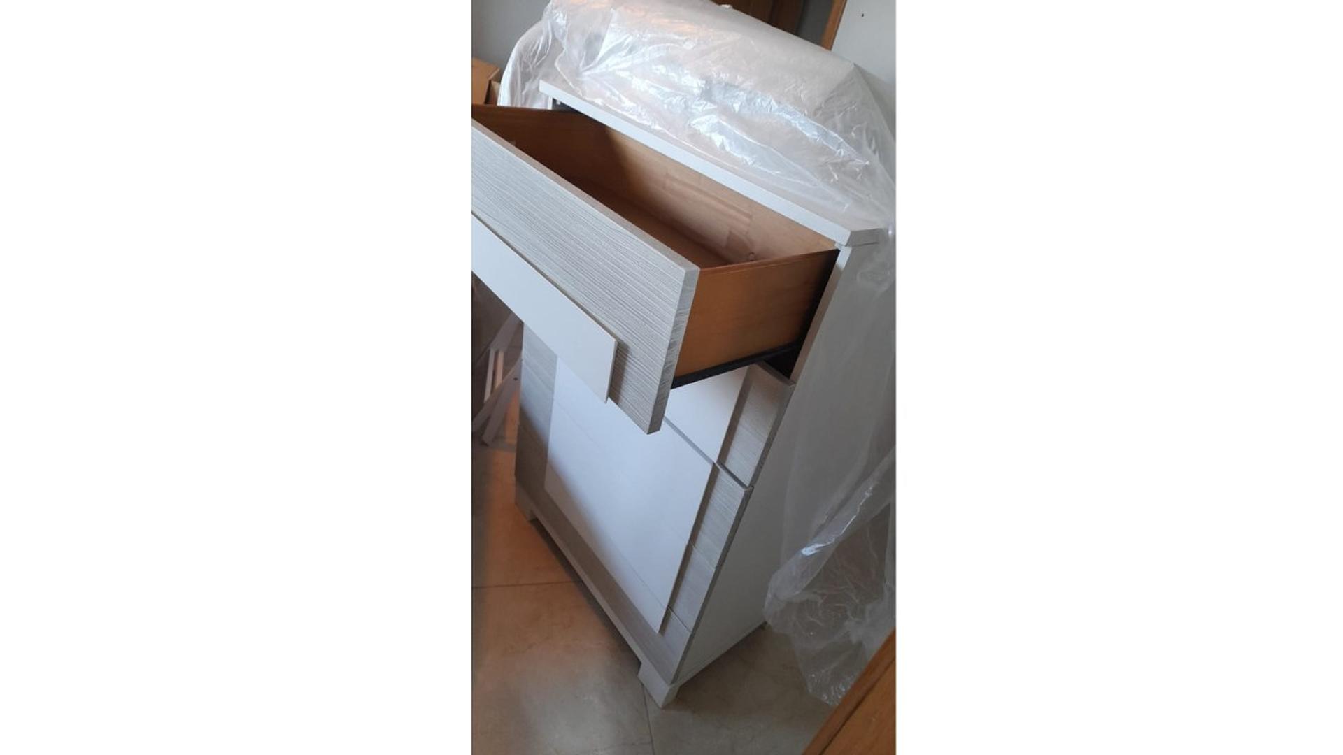 muebles y colchones - Gavetero Alta blanco y gris,Oferta especial de viernes negro 0