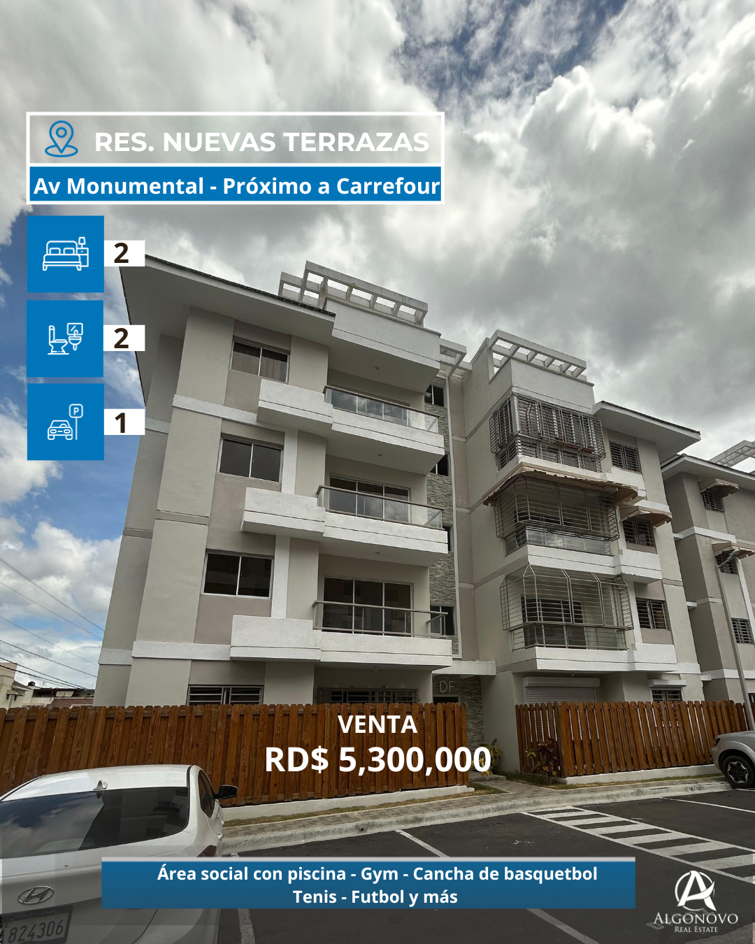 apartamentos - Apartamento en venta 2 habitaciones - Av Monumenta 1