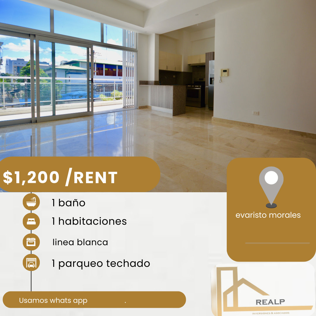 apartamentos - hermoso Apartamto en Evaristo morales  0