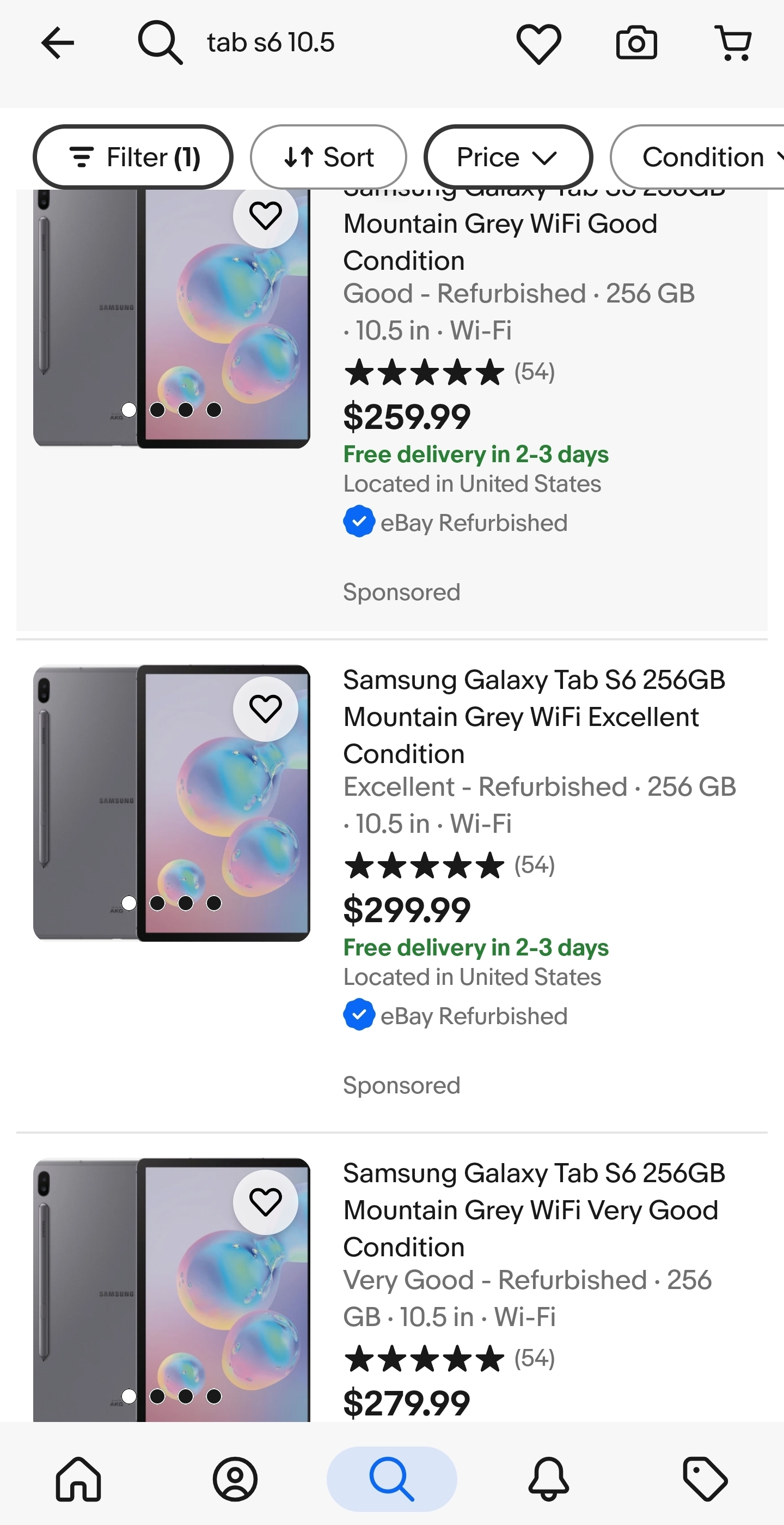 celulares y tabletas - Samsung Tab S6 128 GB color gris con cover origina 2