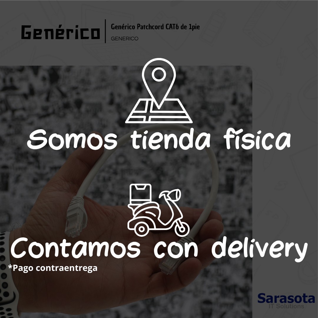 accesorios para electronica - Patch Cord RJ45 CAT6 de 1 pie 2