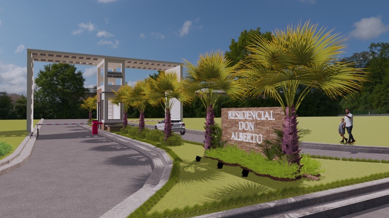casas vacacionales y villas - *Solar en residencial privado de 135 Mts2 en Santo Domingo 