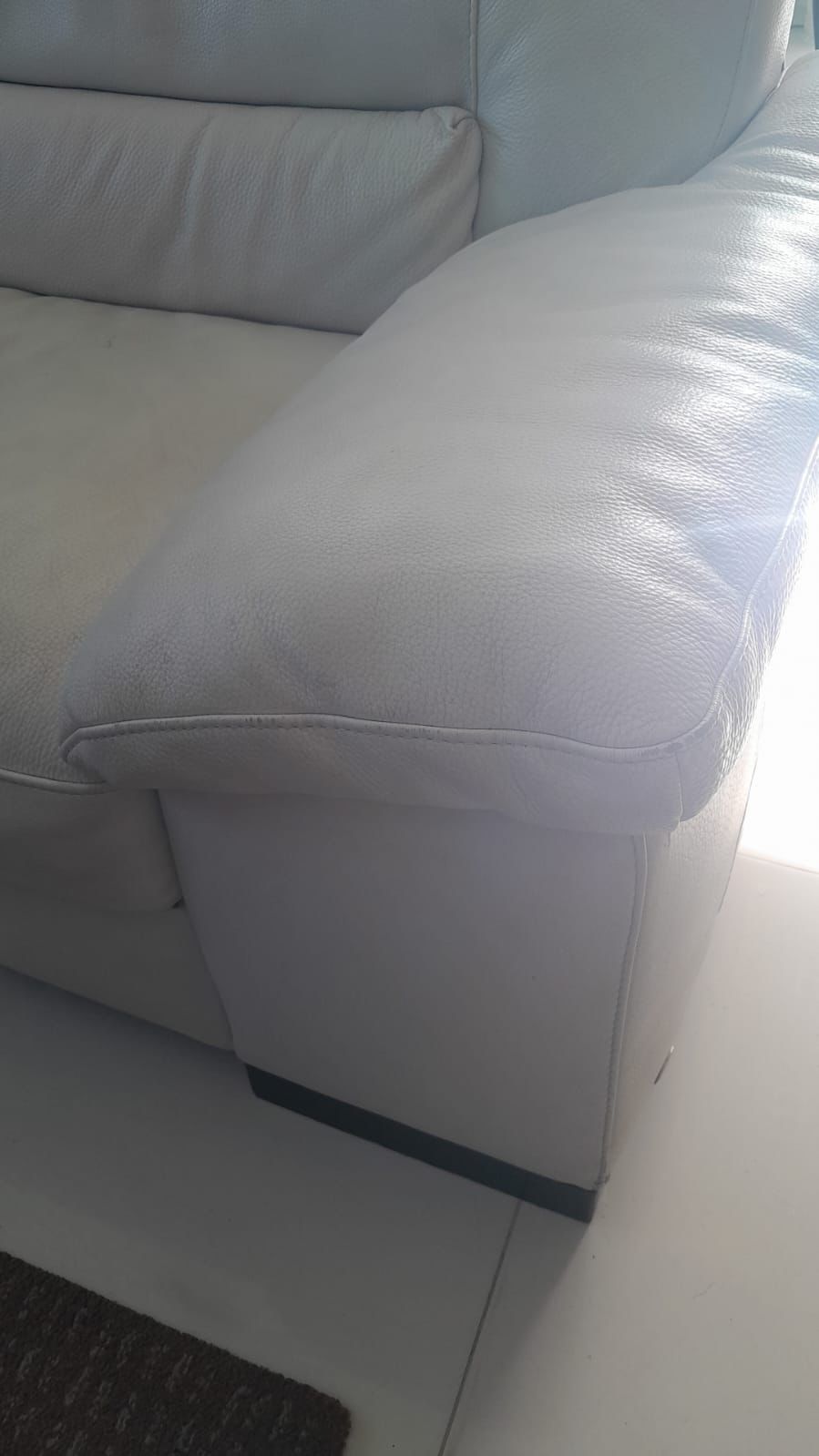 muebles y colchones - SOFA EN PIEL PARA RESTAURAR 1