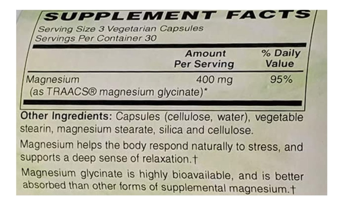 Salud y Equipamiento Médico - Glicinato De Magnesio Holly 1