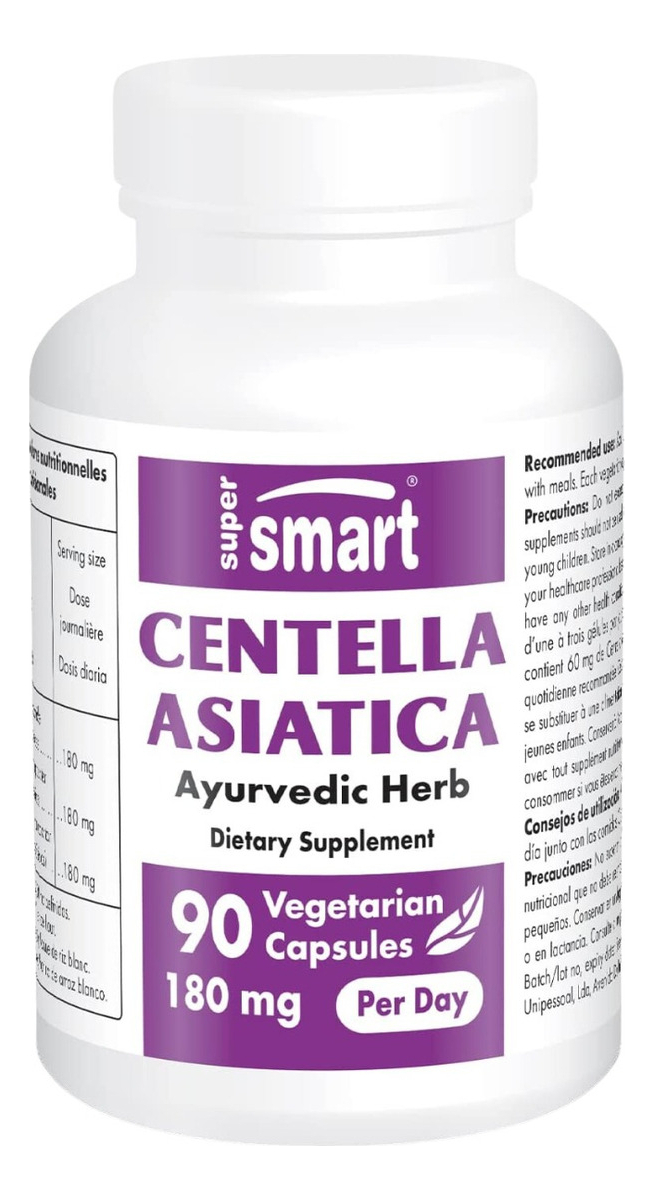 Salud y Equipamiento Médico - Centella Asiatica 180mg 90 Caps