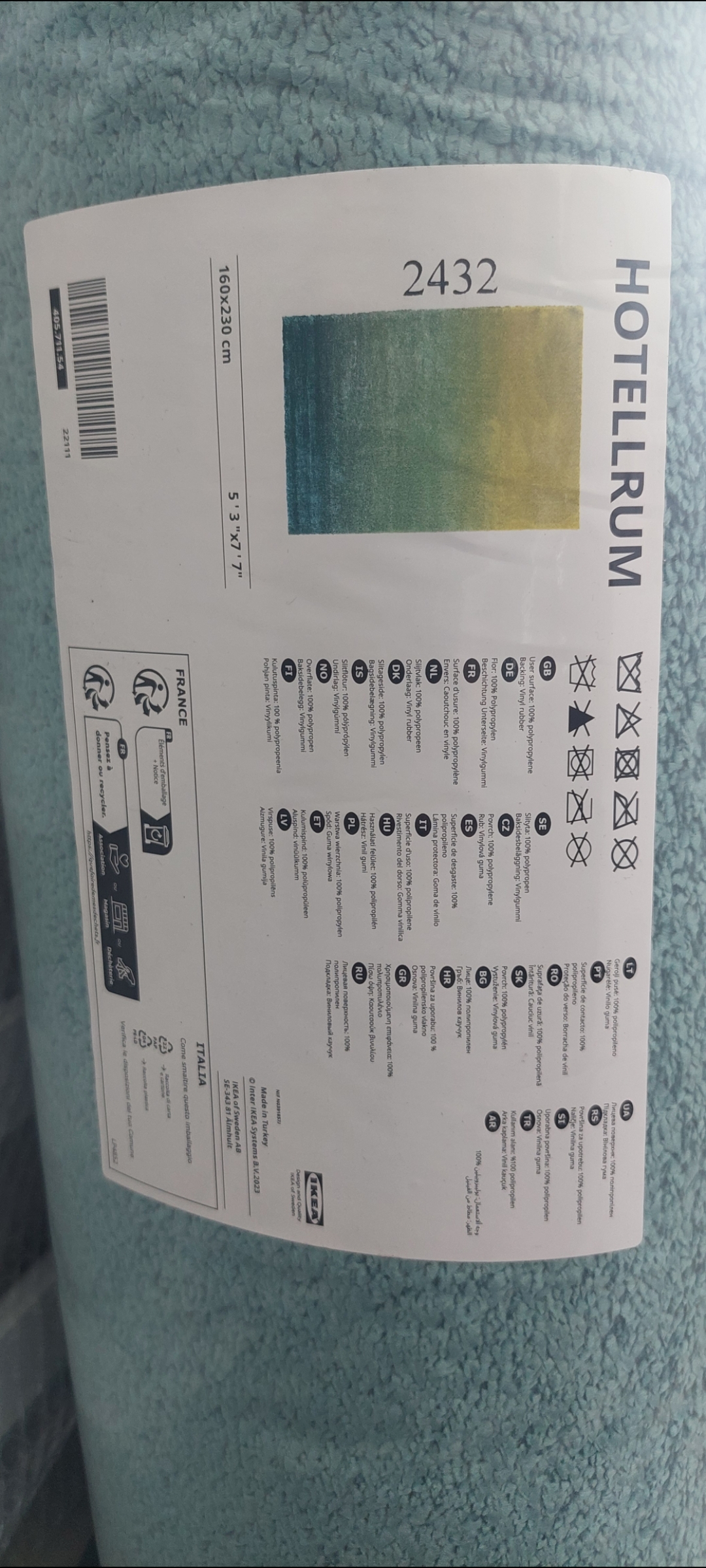 decoración y accesorios - Dos alfombras de Ikea Hotellrum nuevas 0